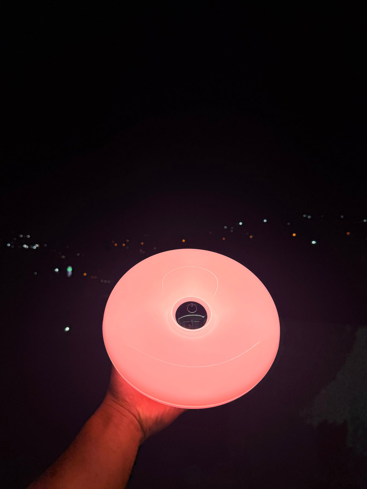 Blush Donut Lamp