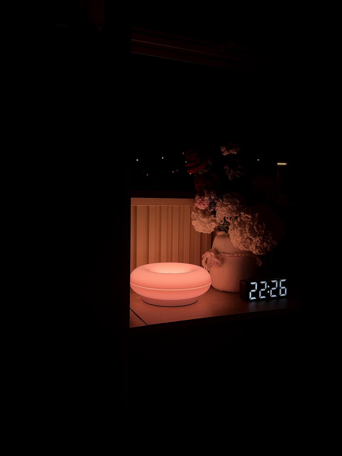 Blush Donut Lamp